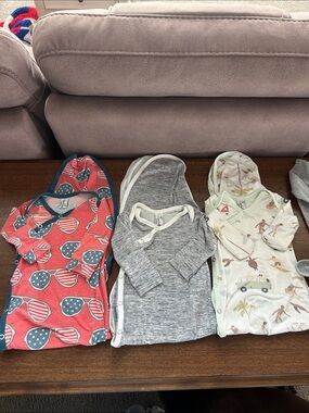 Copper pearl newborn gowns